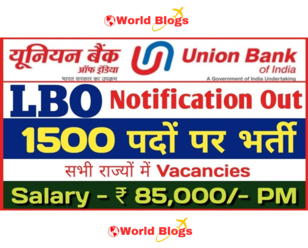 Union Bank Of India Recruitment 2024 