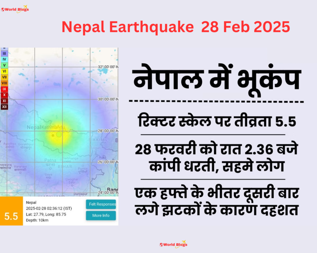 Nepal Earthquake 28 Feb 2025